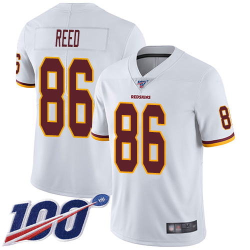 Washington Redskins Limited White Men Jordan Reed Road Jersey NFL Football #86 100th Season Vapor->women nfl jersey->Women Jersey